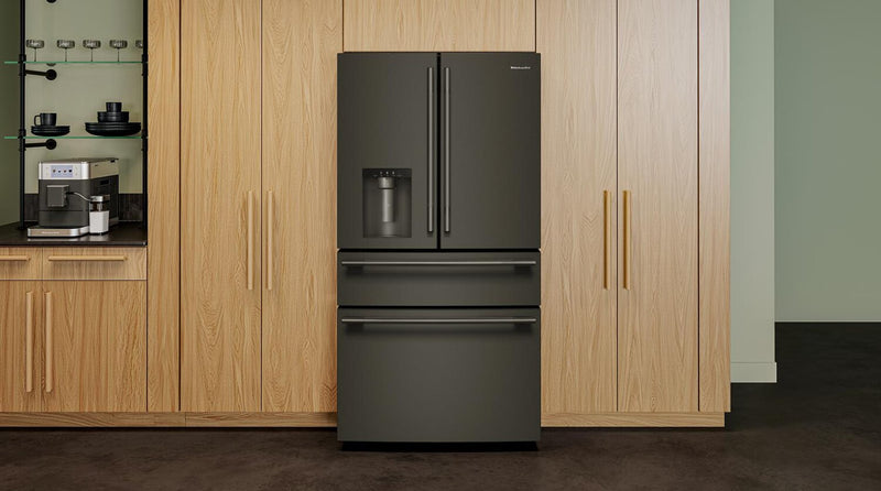 Réfrigérateur KitchenAid de 29 pi3 à portes françaises - minerai noir - KRMF436SBE