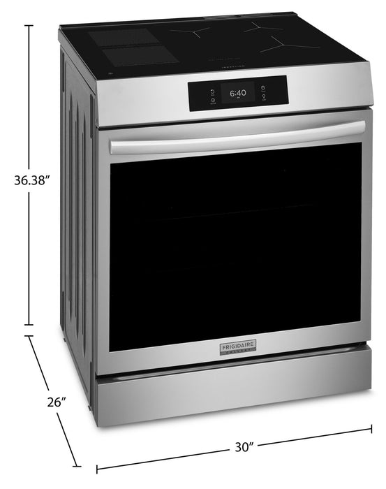 Cuisinière à induction Frigidaire Gallery de 6,2 pi³ avec pizza cuite sur pierre - acier inoxydable Smudge-ProofMD - GCFI307CBF
