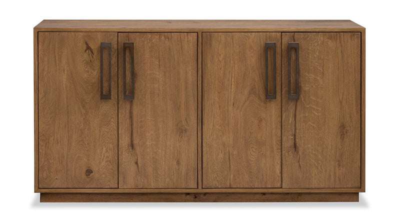 Desserte de salle à manger Henri de Scott Living de 60 po (L) en bois avec rangement - brune