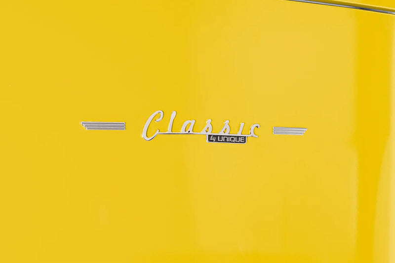 Réfrigérateur Classic Rétro d’Unique de 28 po et de 17 pi3 à congélateur inférieur - jaune - UNQ-310L Y TM