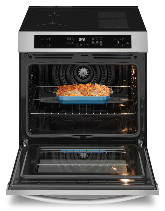Cuisinière à induction Frigidaire de 5,3 pi³ avec commandes à l’avant et friture à air - acier inoxydable - FCFI308CBS