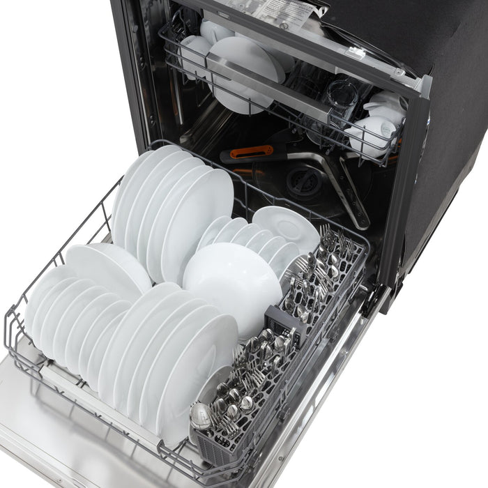 Lave-vaisselle encastré LG à 44 dBA de 24 po avec commandes sur le dessus et QuadWashMD Pro - acier inoxydable - LDNPM654S