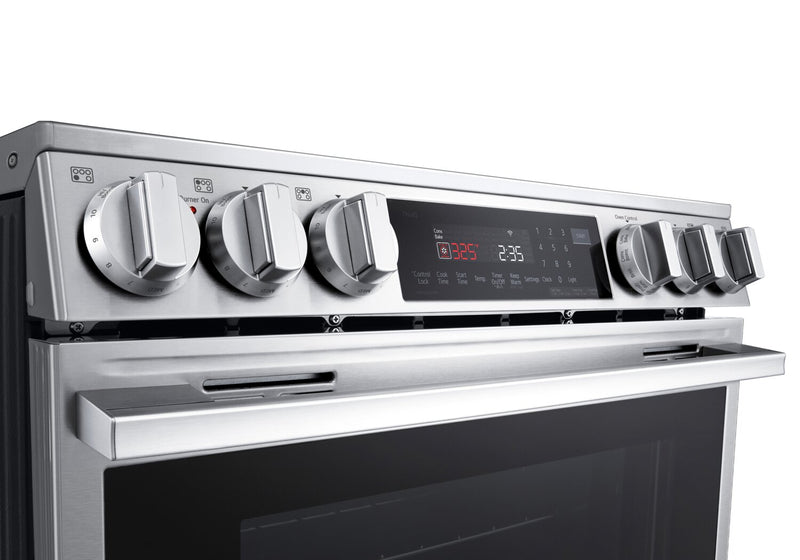 Cuisinière induction encastrée intelligente LG de 6,3 pi3 avec friture à air - LSIL6336XE