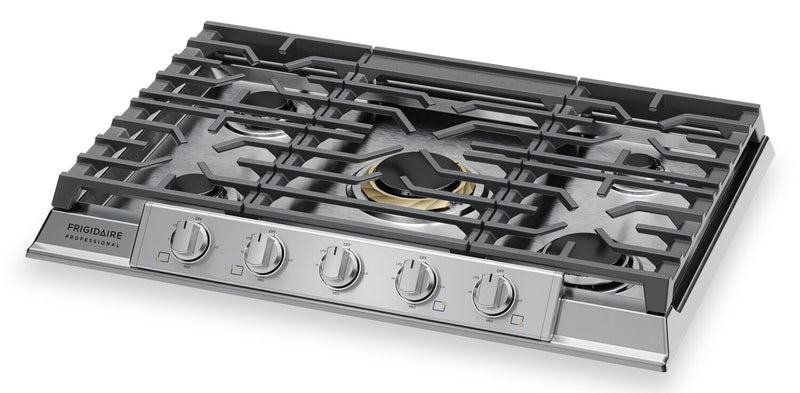 Surface de cuisson à gaz Frigidaire Professional de 30 po à 5 brûleurs - acier inoxydable - PCCG3080AS