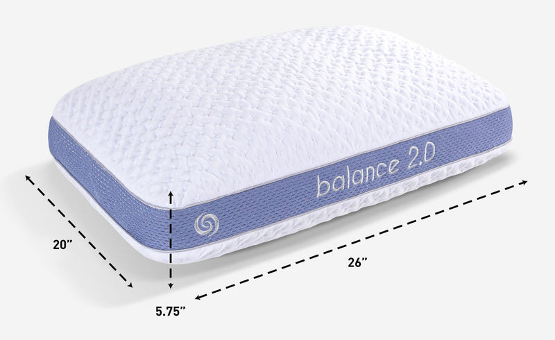 Oreiller PerformanceMD Balance 2.0 de Bedgear pour grand lit - pour dormeur sur le dos 