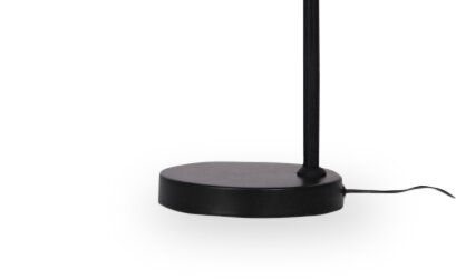 Lampe de travail et de bureau moderne Arthur de 18 po en métal - noire