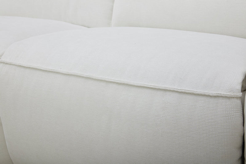 Sofa sectionnel inclinaison électrique Essence 6 pièces avec appuie-têtes électriques - ivoire