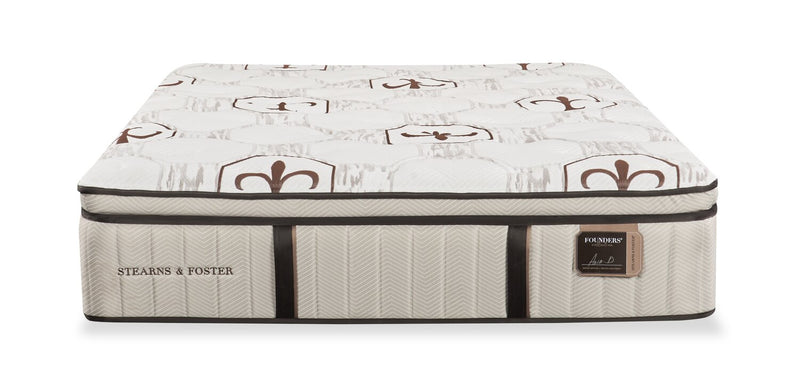 Matelas moyen luxueux à plateau-coussin Burnley de Stearns & Foster pour lit simple très long