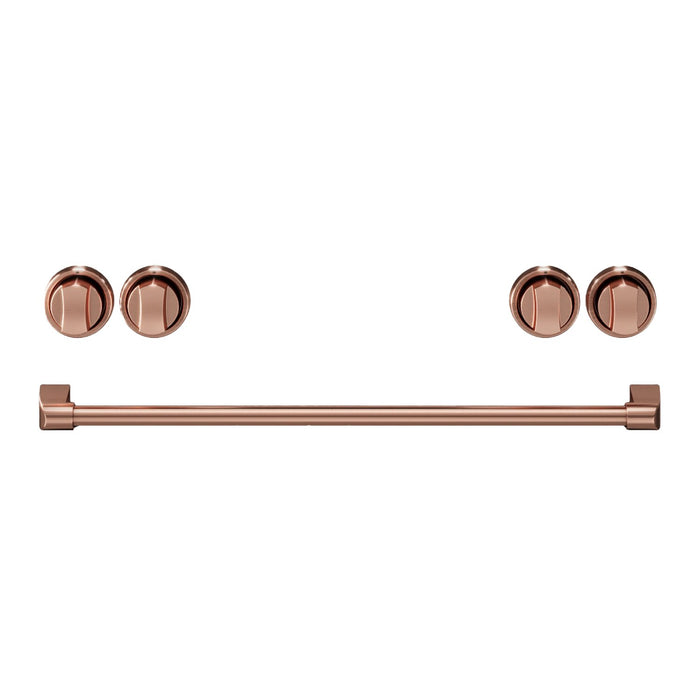 Ensemble de poignées et de boutons Thor Kitchen or rose pour cuisinière de 30 po - CKA-RG30-RSG