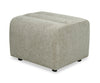 Pouf Cove de 27 po en tissu de chenille - vert olive