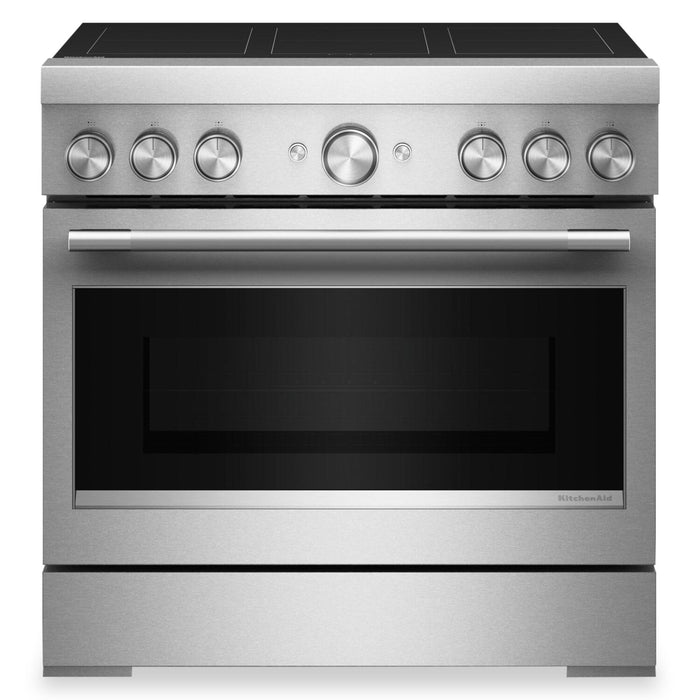 Cuisinière à induction KitchenAid de 5,1 pi3 et de 36 po avec friture à air sans préchauffage - acier inoxydable - KFIS936SSS