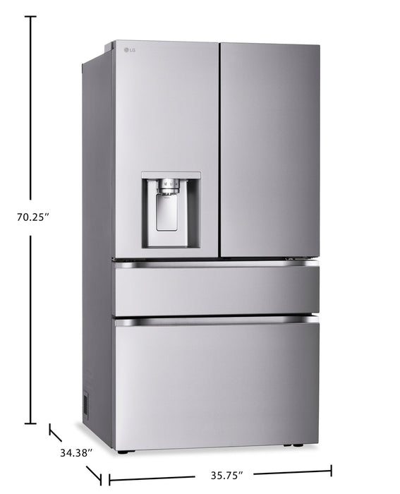 Réfrigérateur LG MAXMC à 4 portes de 29 pi³ et de 36 po à profondeur standard - LF29S9730S