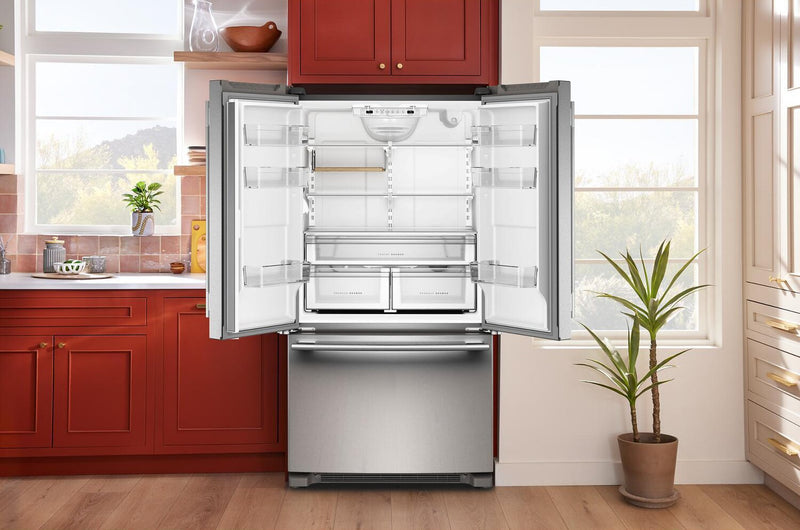 Réfrigérateur KitchenAid de 36 po et de 20 pi3 de profondeur comptoir à portes françaises - acier inoxydable PrintShieldMC - KRFC136SPS