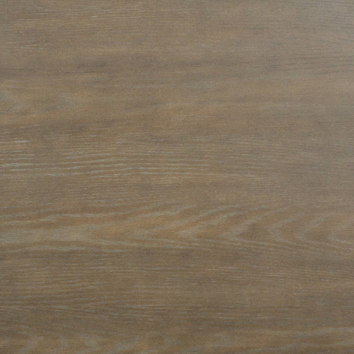 Table à café moderne ronde Eldon de 38 po en bois massif - marsouin