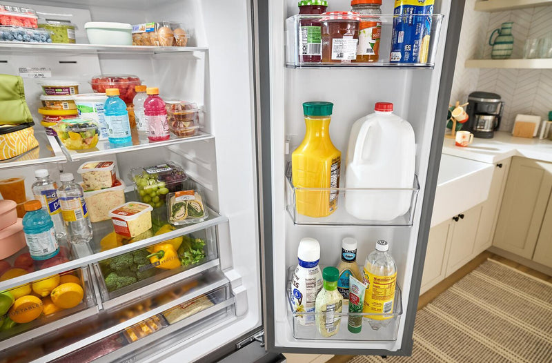 Réfrigérateur Whirlpool de 36 po et de 31 pi3 à portes françaises avec machine à glaçons - acier inoxydable - WRFF3136SZ