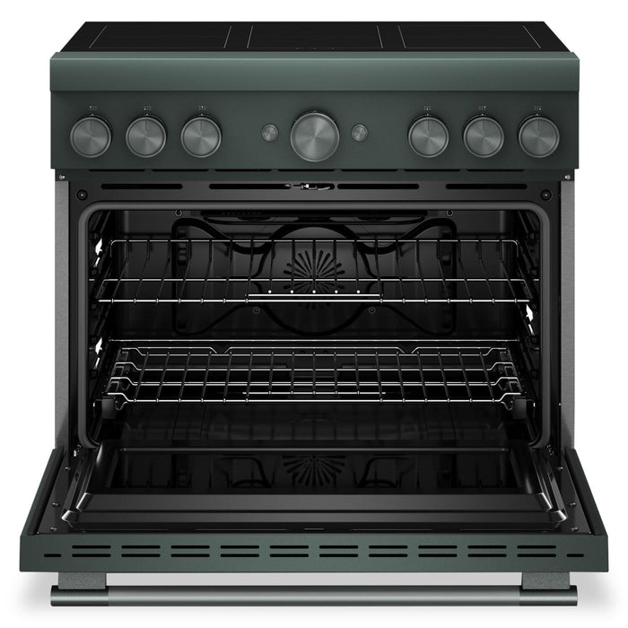 Cuisinière à induction KitchenAid de 5,1 pi3 et de 36 po avec friture à air sans préchauffage - genièvre - KFIS936SJP