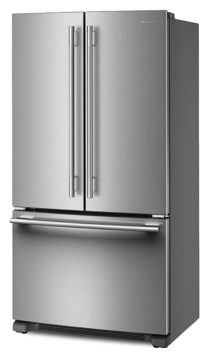 Réfrigérateur KitchenAid de 36 po et de 20 pi3 de profondeur comptoir à portes françaises - acier inoxydable PrintShieldMC - KRFC136SPS