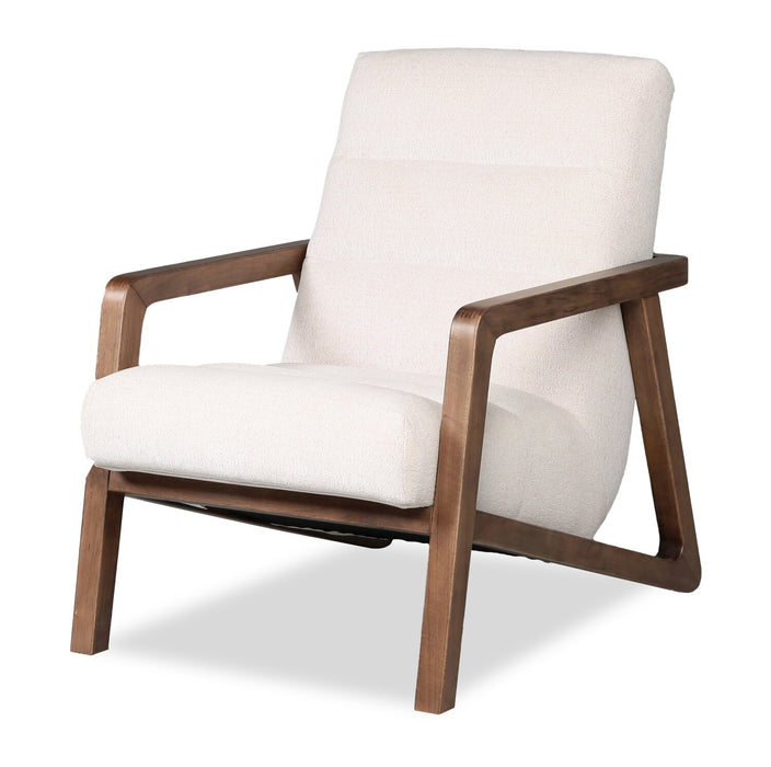 Fauteuil d’appoint Cove de 28 po en tissu de chenille - taupe 