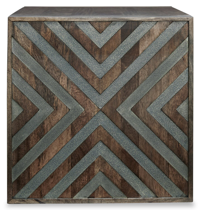 Table de bout moderne Madden de 24 po - brune