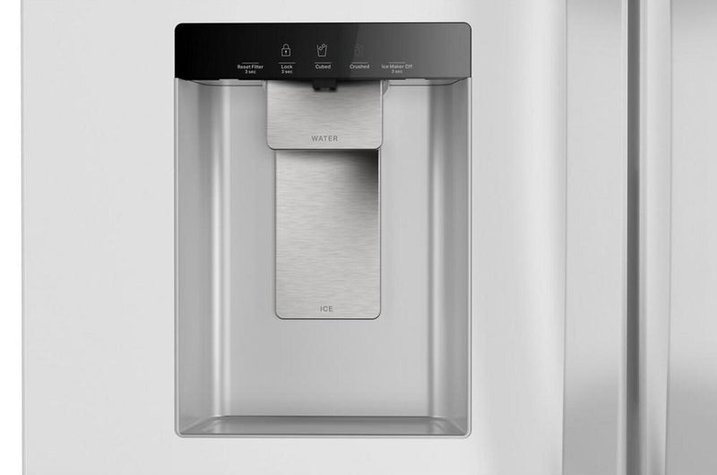 Réfrigérateur Whirlpool de 36 po et de 30 pi3 à portes françaises avec eau et glaçons - blanc - WRFF3536SW