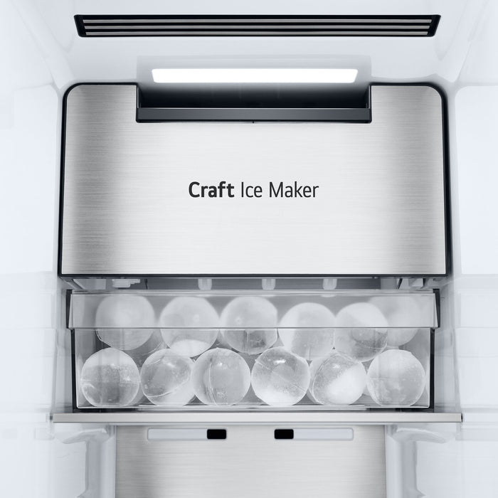 Réfrigérateur LG de 27 pi3 et de 36 po à compartiments juxtaposés - acier inoxydable résistant aux traces de doigts - LL27T3530S 