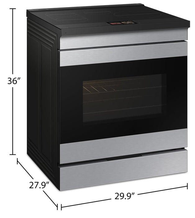Cuisinière intelligente à induction encastrée Samsung de 6,3 pi³ avec caméra de four - acier inoxydable - NSI6DG9900SRAC
