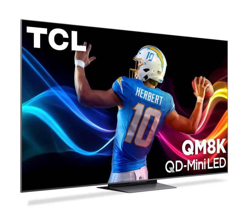 Téléviseur intelligent QLED Mini DEL QD TCL QM8K UHD 4K de 75 po avec Google TVMC (75QM8K) - modèle 2025