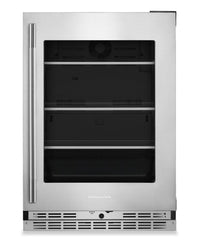 Réfrigérateur KitchenAid de 24 po sous le comptoir avec touches métalliques - acier inoxydable PrintShieldMC - KURL524SPS
