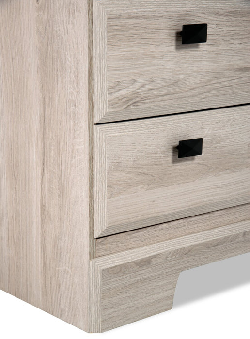 Commode Yorkdale de 61,4 po (L) x 32,3 po (H) à 6 tiroirs pour la chambre à coucher, fabriquée au Canada - blanche