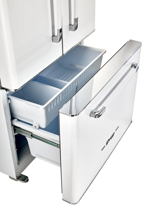 Réfrigérateur Classic Rétro par Unique de 36 po et de 21,4 pi3 de profondeur comptoir - blanc guimauve - UGP-595L W AC