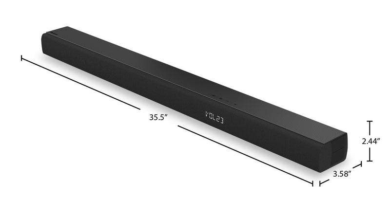 HS5100SB Barre de son de 540 W à 5.1 canaux HISENSE HS5100 avec caisson d’extrêmes graves sans fil et haut-parleurs arrière