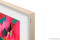  Cadre décoratif personnalisable pour téléviseur The Frame Pro de 75 po de Samsung - sable doré biseauté