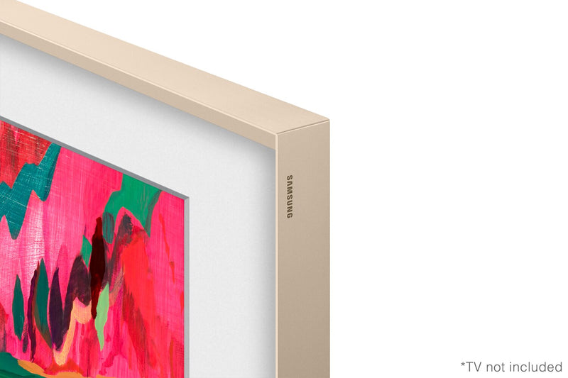 Cadre décoratif personnalisable pour téléviseur The Frame Pro de 75 po de Samsung - sable doré biseauté