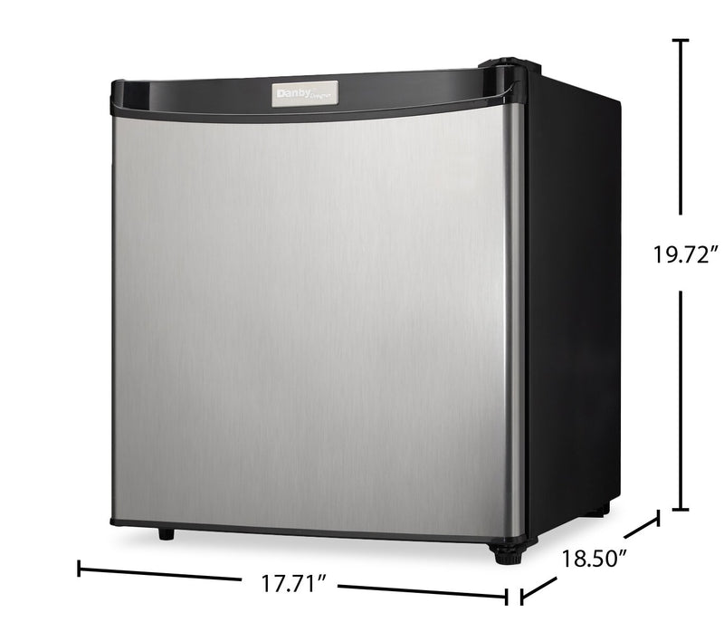 Mini réfrigérateur Danby de 1,6 pi³ et de 17,7 po à 1 porte - acier inoxydable - DCR016A3BSLDD
