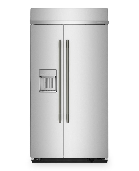 Réfrigérateur encastré KitchenAid de 25,1 pi3 et de 42 po à compartiments juxtaposés - acier inoxydable - KBSD742SPS