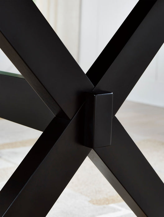 Banc de salle à manger Raven de 48 po (L) - deux teintes, noir et brun