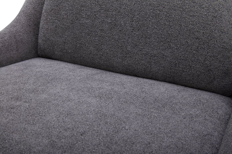 Chaise de salle à manger Clay en tissu de polyester - gris étain