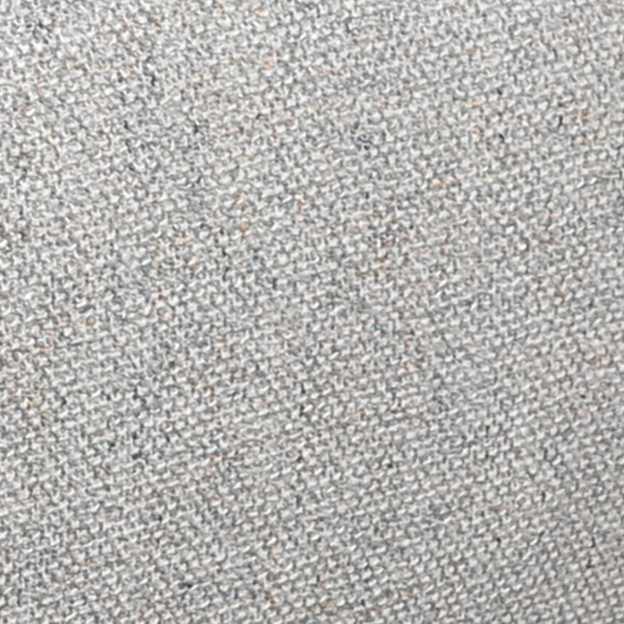 Pouf table à café Geneva de 32,5 po en tissu de chenille avec rangement et pattes en bois - beige nuage