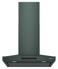 Hotte de cuisinière murale KitchenAid de 30 po de style auvent à 4 vitesses - genévrier - KVWC730SJP
