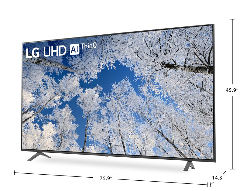 Téléviseur intelligent DEL LG UQ70720 UHD 4K de 86 po