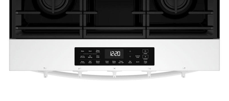 Cuisinière à gaz Whirlpool de 5 pi³ et de 30 po avec cuisson à air - blanche - WSGS5030SW