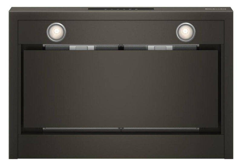 Hotte de cuisinière murale KitchenAid de 30 po de style auvent à 4 vitesses - minerai noir - KVWC730SBE