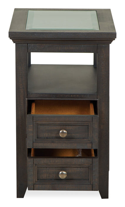 Table de fauteuil traditionnelle Hanson de 15 po en pin - graphite