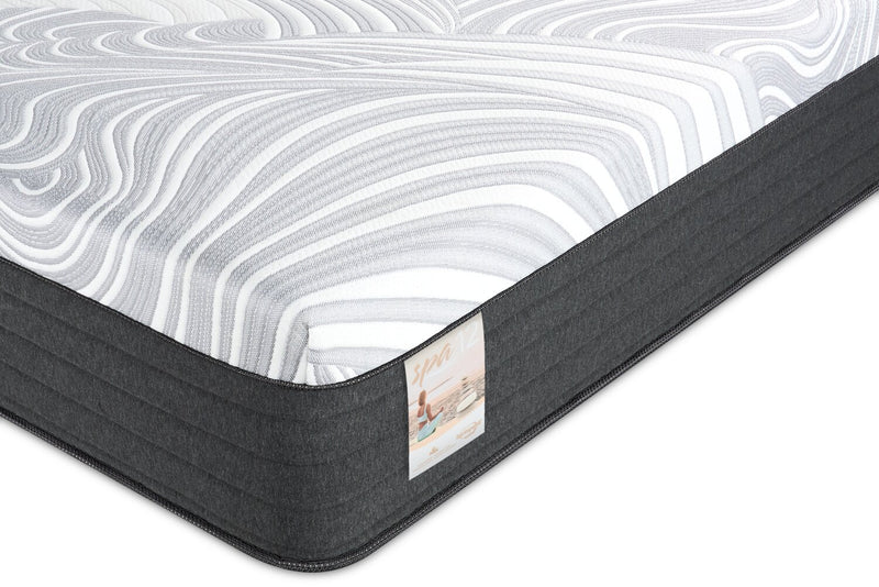 Matelas moelleux à plateau-coussin dans une boîte Spa 12 de Springwall pour lit simple très long