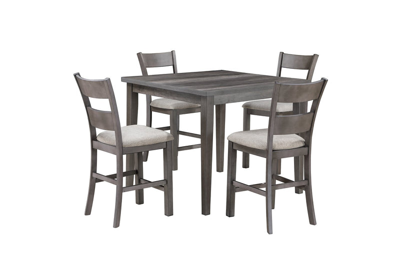 Table de salle à manger Krew de 42 po (L) de hauteur comptoir en mélamine - grise