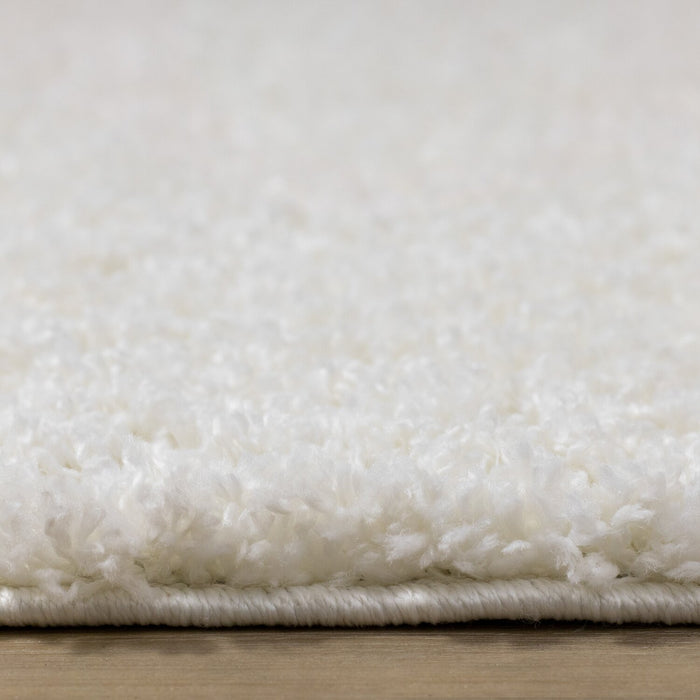 Carpette à poil long Pascal crème - 5 pi 3 po x 7 pi 7 po