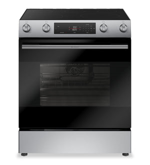 Cuisinière électrique Bosch série 100 de 5,8 pi3 et de 30 po avec préchauffage rapide et friture à air - acier inoxydable - HEF1050MC