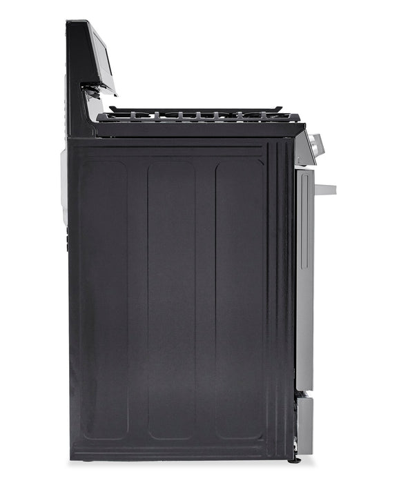 Cuisinière intelligente à gaz LG de 6,3 pi3 avec friture à air - acier inoxydable résistant aux traces de doigts - LRGN6325X