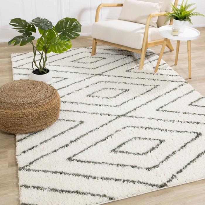 Carpette à poil long Pascal multicolore - 7 pi 10 po x 10 pi 6 po