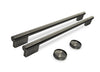 Trousse de poignées KitchenAid pour four mural double et micro-ondes encastrable 30 po – minerai noir – W11774415